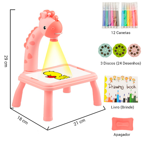 Seu Girafa - Mesa de Desenhos Infantil