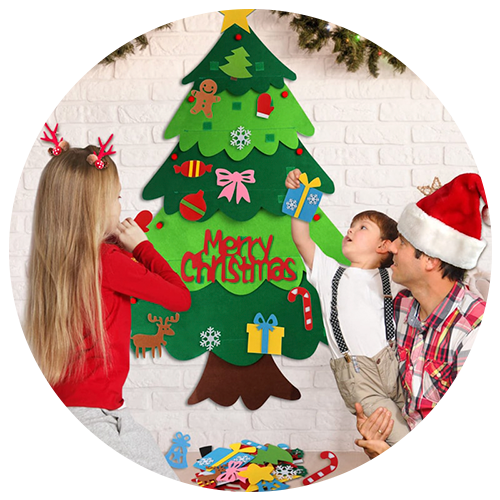 Árvore de Natal  Árvore de Natal Infantil DIY