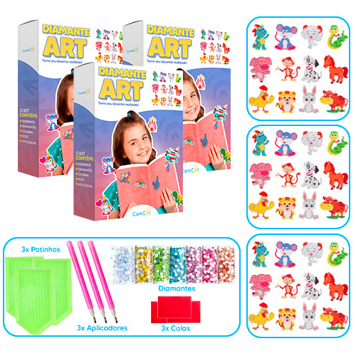 Diamante Art - 3 Caixas