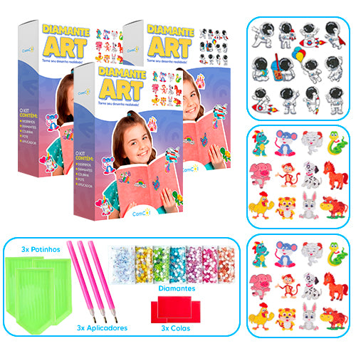 Diamante Art - 3 Caixas