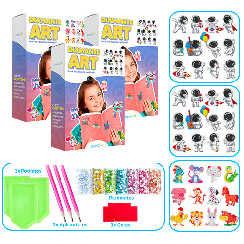 Diamante Art - 3 Caixas