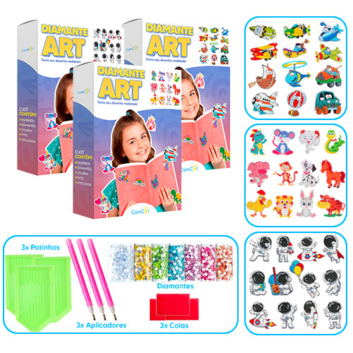 Diamante Art - 3 Caixas