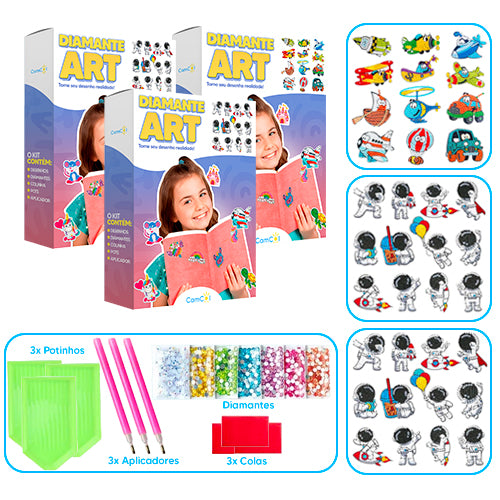 Diamante Art - 3 Caixas