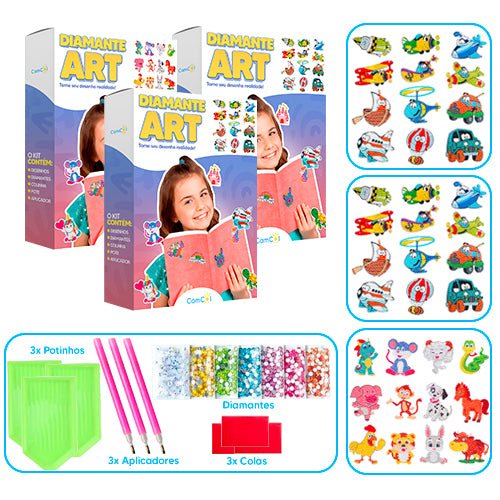 Diamante Art - 3 Caixas