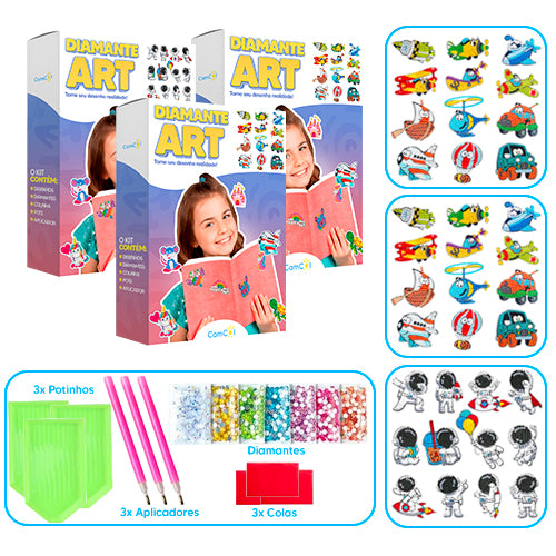Diamante Art - 3 Caixas