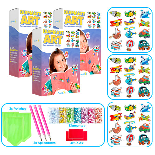 Diamante Art - 3 Caixas