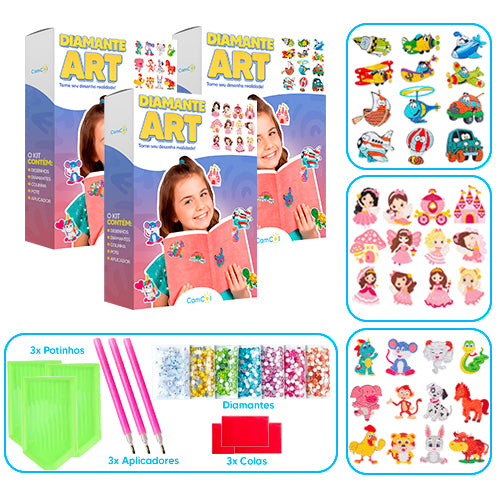 Diamante Art - 3 Caixas