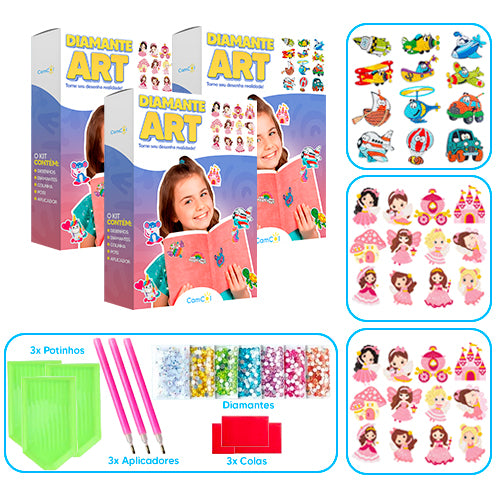 Diamante Art - 3 Caixas