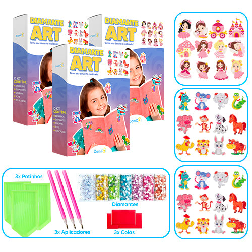 Diamante Art - 3 Caixas