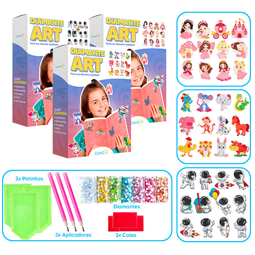 Diamante Art - 3 Caixas
