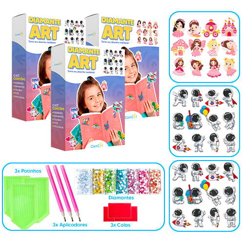 Diamante Art - 3 Caixas