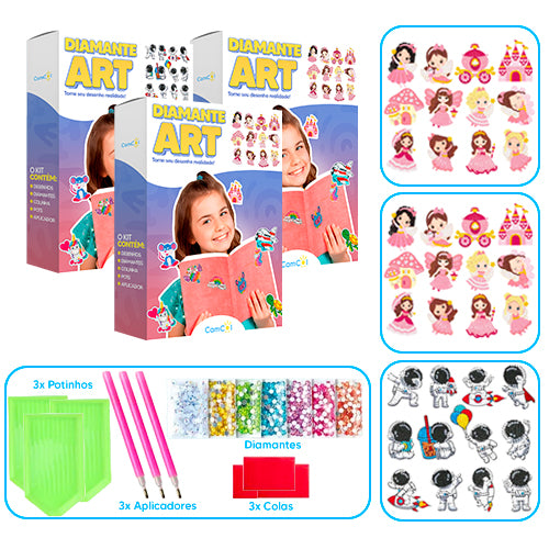 Diamante Art - 3 Caixas