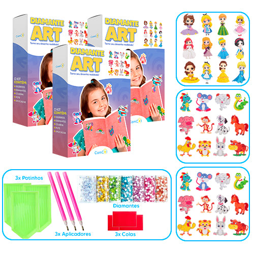 Diamante Art - 3 Caixas