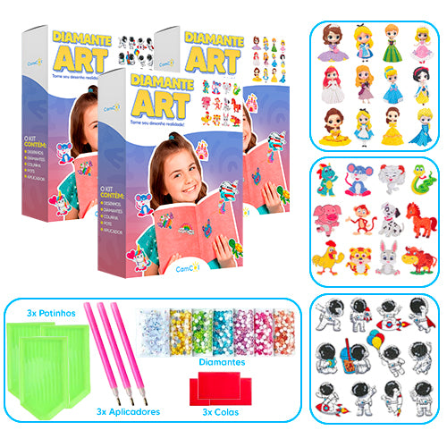 Diamante Art - 3 Caixas