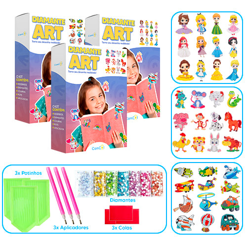 Diamante Art - 3 Caixas