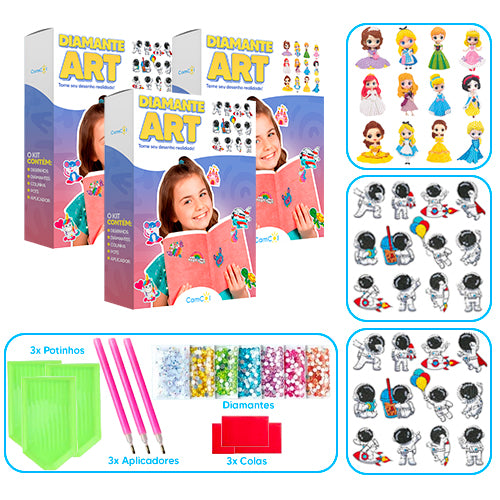 Diamante Art - 3 Caixas
