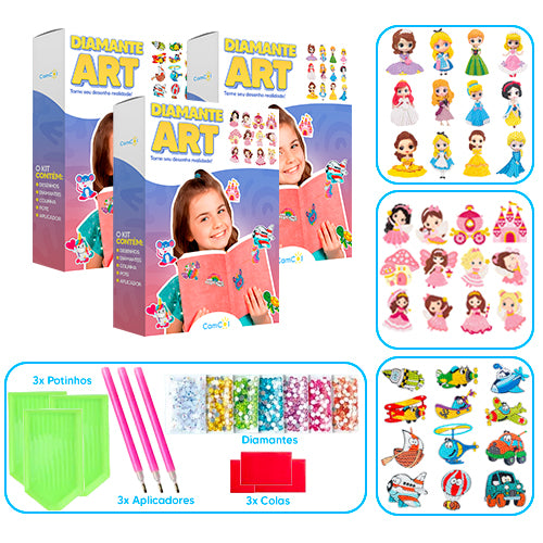 Diamante Art - 3 Caixas