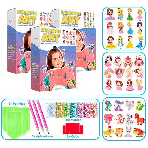 Diamante Art - 3 Caixas