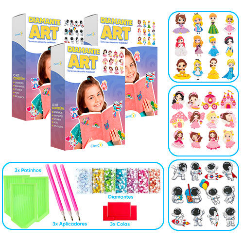 Diamante Art - 3 Caixas