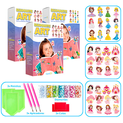 Diamante Art - 3 Caixas