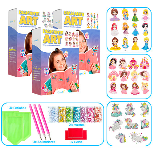 Diamante Art - 3 Caixas
