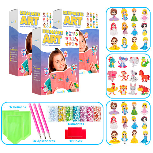 Diamante Art - 3 Caixas