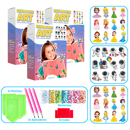 Diamante Art - 3 Caixas