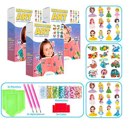 Diamante Art - 3 Caixas