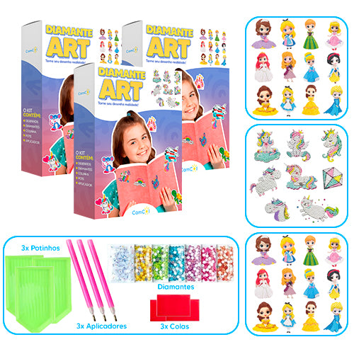 Diamante Art - 3 Caixas