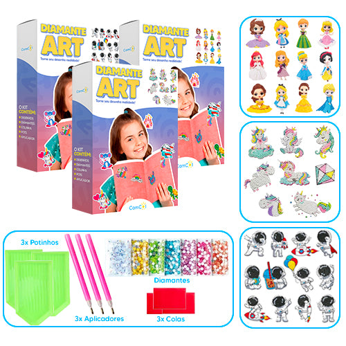 Diamante Art - 3 Caixas