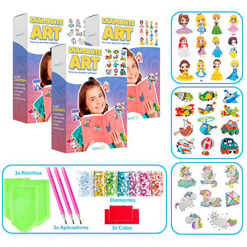 Diamante Art - 3 Caixas