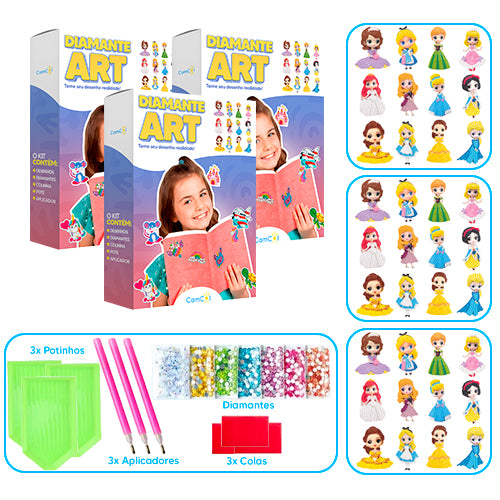 Diamante Art - 3 Caixas