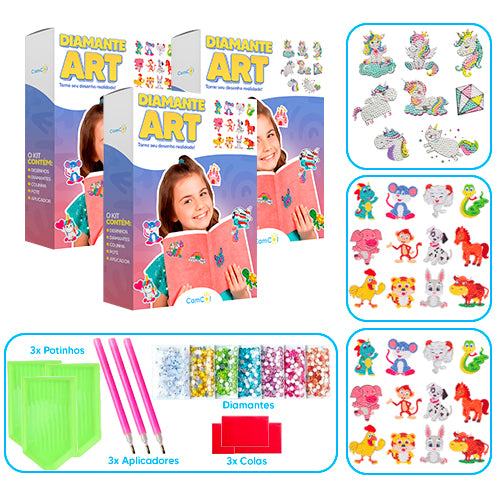 Diamante Art - 3 Caixas