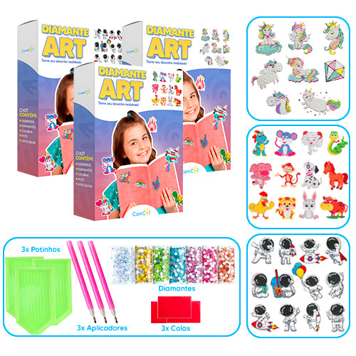 Diamante Art - 3 Caixas
