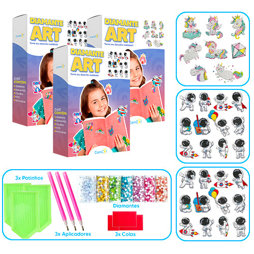 Diamante Art - 3 Caixas
