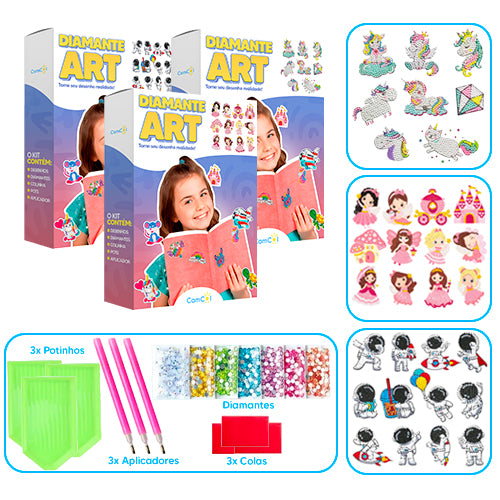 Diamante Art - 3 Caixas