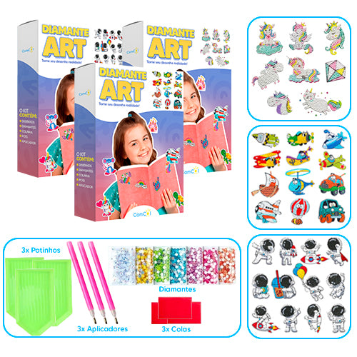 Diamante Art - 3 Caixas