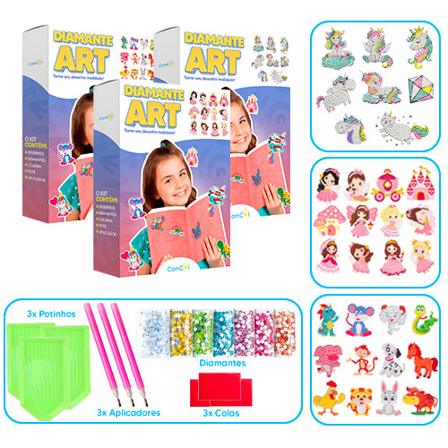 Diamante Art - 3 Caixas