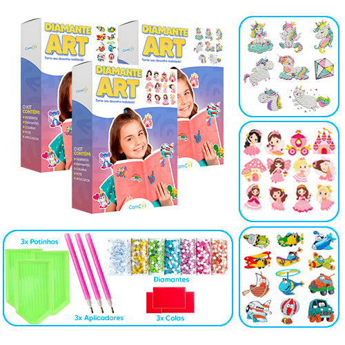 Diamante Art - 3 Caixas