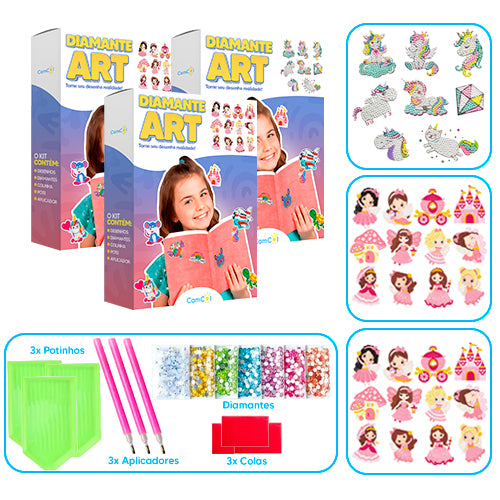 Diamante Art - 3 Caixas