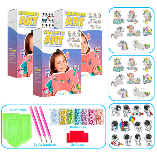 Diamante Art - 3 Caixas