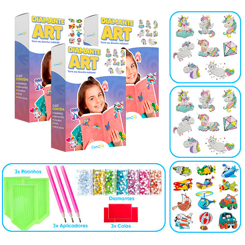 Diamante Art - 3 Caixas