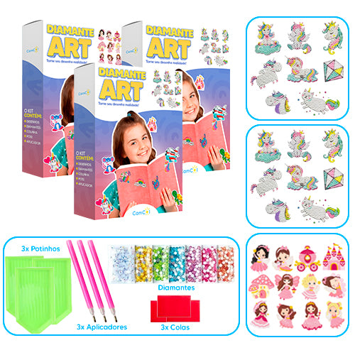 Diamante Art - 3 Caixas