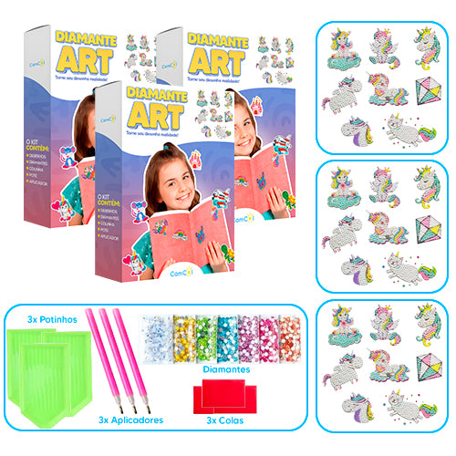 Diamante Art - 3 Caixas