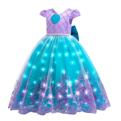 Vestido de Princesas Brilhante - Brilhando com Estilo!