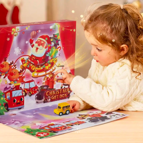 Calendário do Advento - Carrinhos de Natal