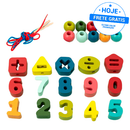 Costurando Números - Técnica Montessori