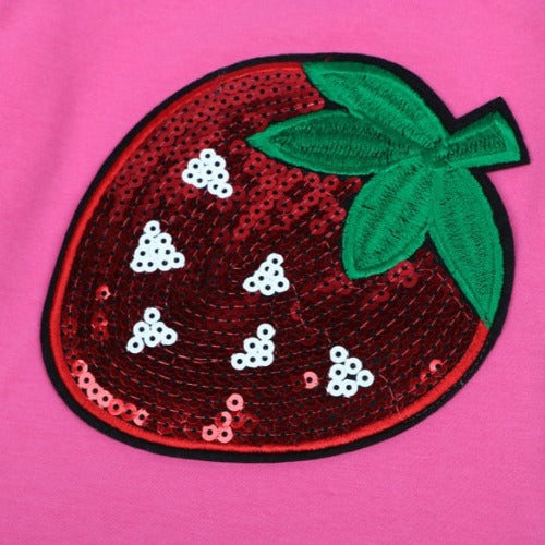 Camiseta de Manga Longa de Morango - Estilo Frutado!