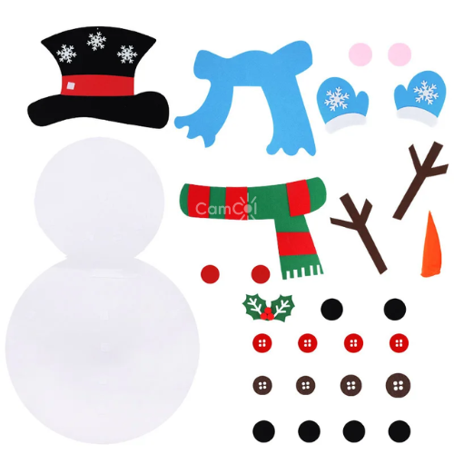 Boneco de Neve Montessori - Se Divirta no Natal