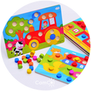 Quebra Cabeça de Madeira Montessori - Explorando o Mundo!